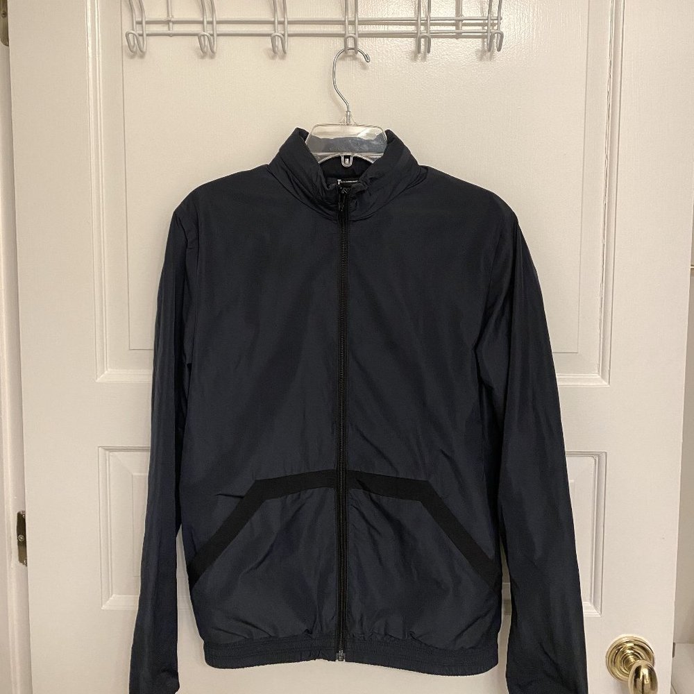 Dark Blue T by Alexander Wang Logo Jacket XS